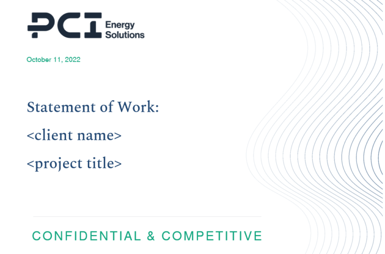 Screenshot of PCI Statement of Work